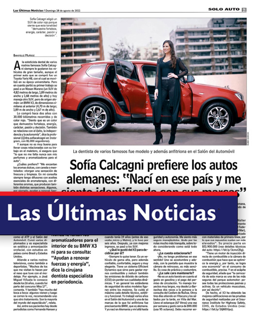 Reportaje en Diario «Las Últimas Noticias»