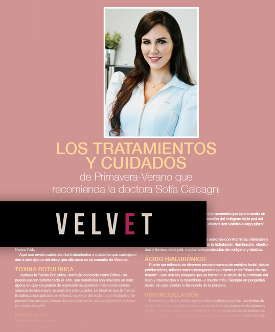 Entrevista en «Revista Velvet»