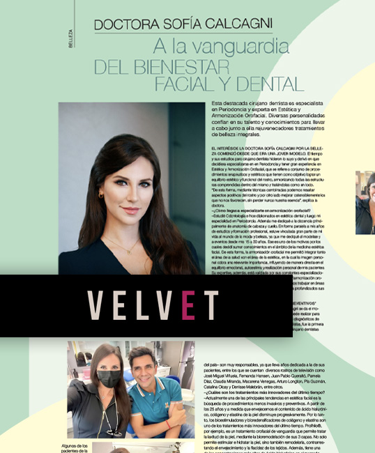 Entrevista en «Revista Velvet»